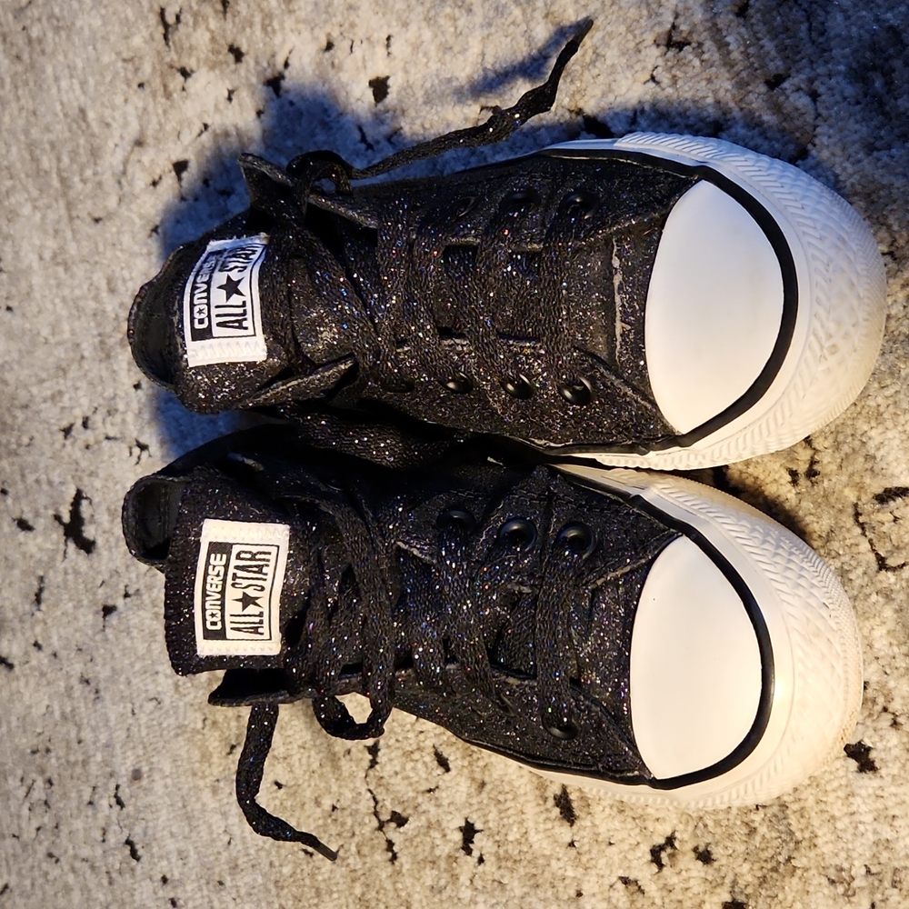 CONVERSE All*STAR blk.glitter. sz.7 female,5 male